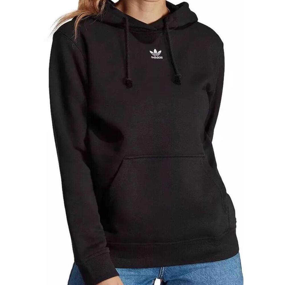 Adidas $60 Originals Adicolor Essentials Fleece Hoodie Black Women's XS
